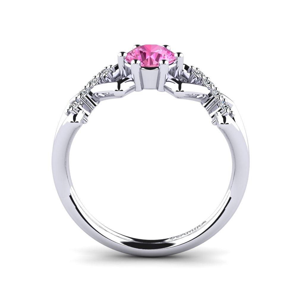 Pink Topaz Women's Promise Ring Rigea