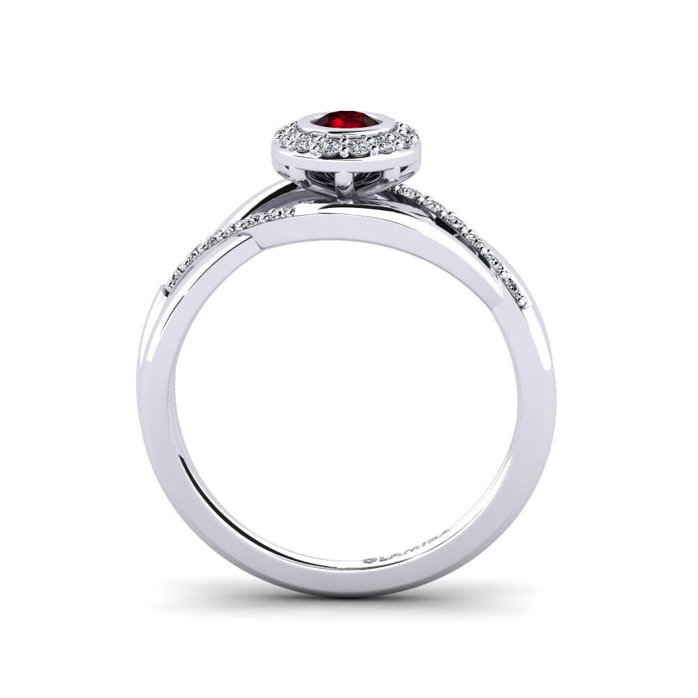 Garnet Women's Promise Ring Rigean