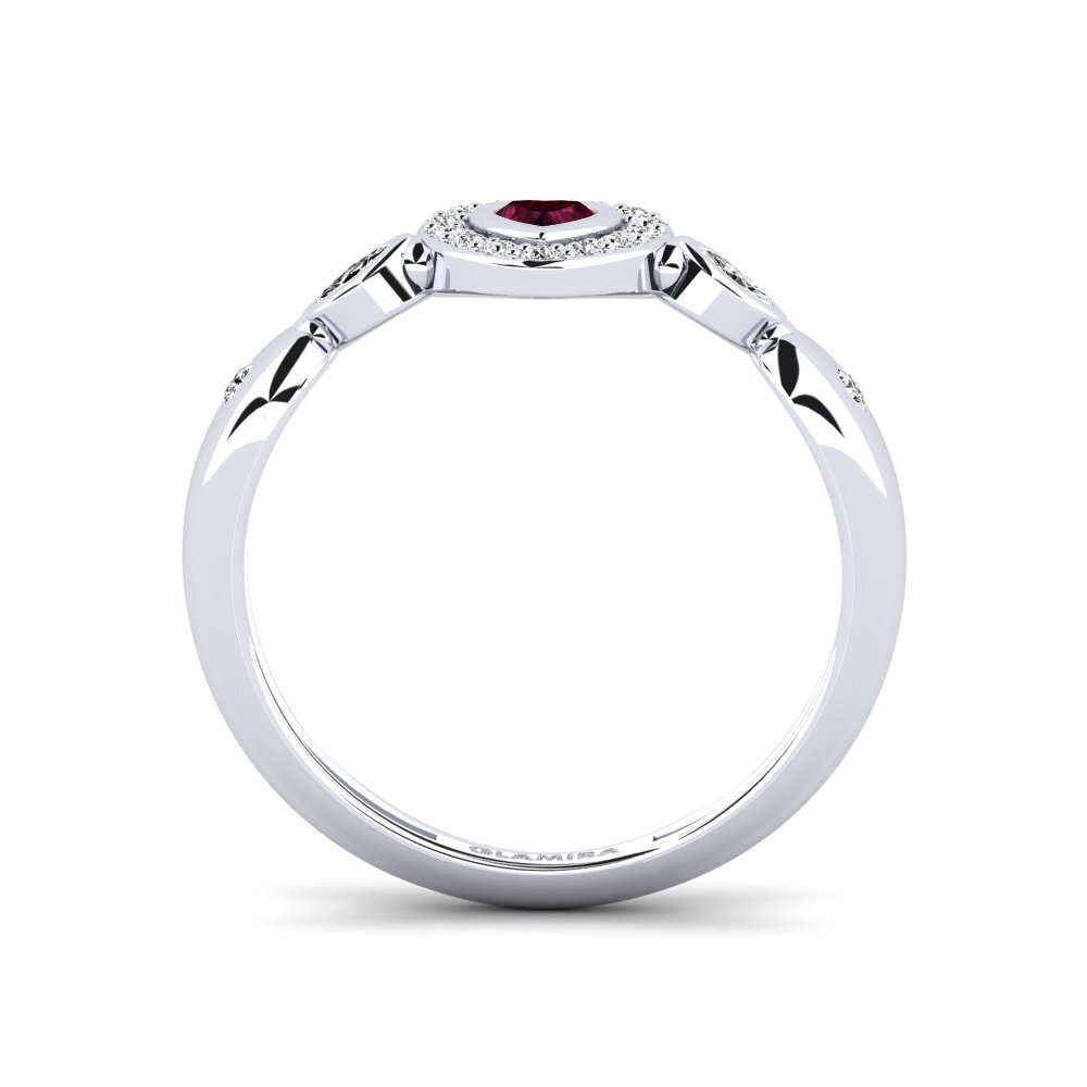 Rhodolite Garnet Women's Promise Ring Stota
