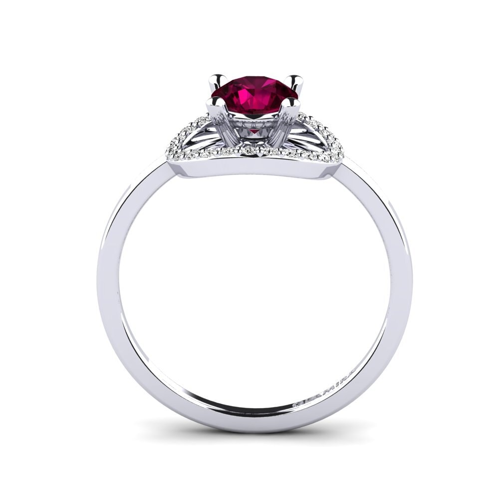Rhodolite Garnet Women's Promise Ring Swangy