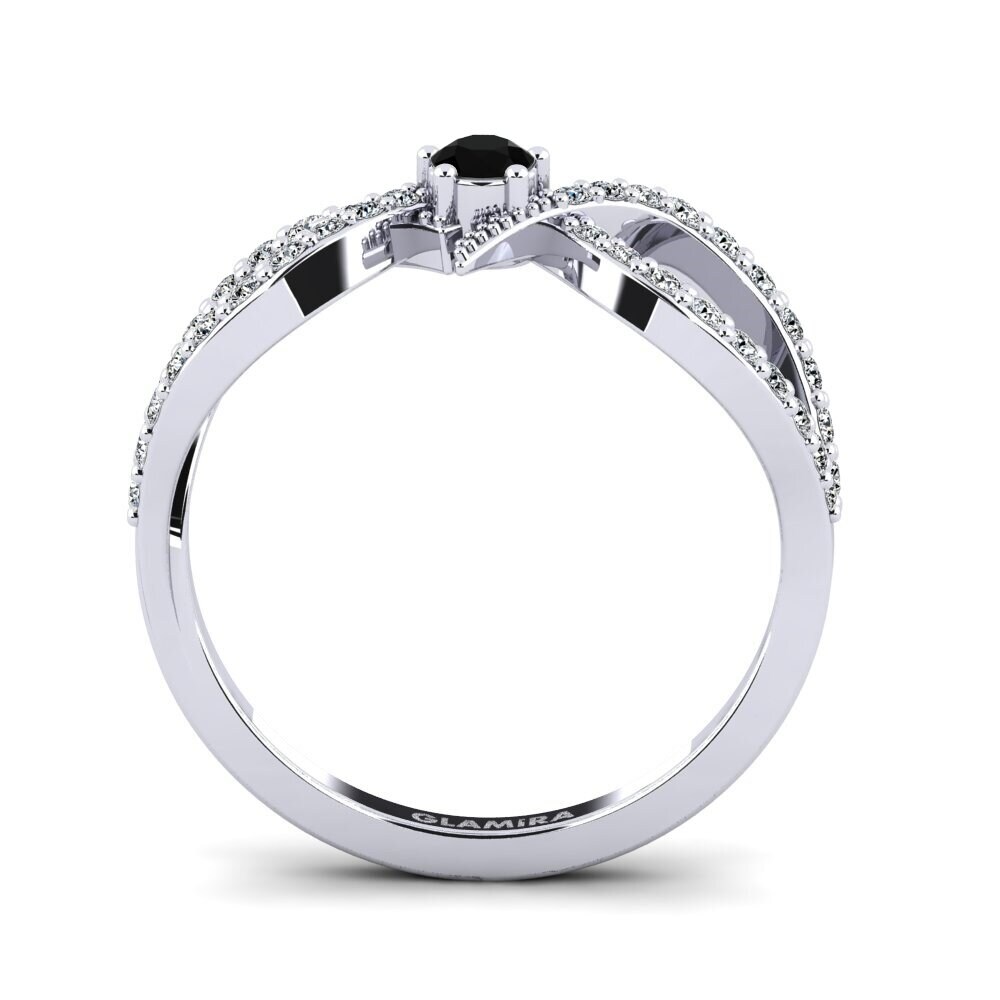 Black Onyx Women's Promise Ring Vaurp