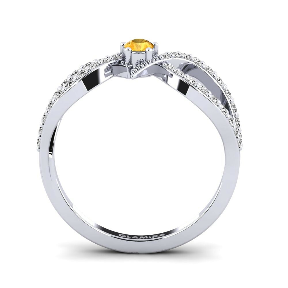 Citrine Women's Promise Ring Vaurp