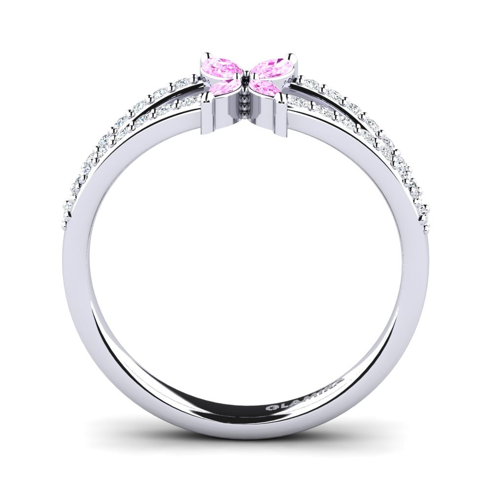Zafiro Rosado Anillo promesa mujer Vomar