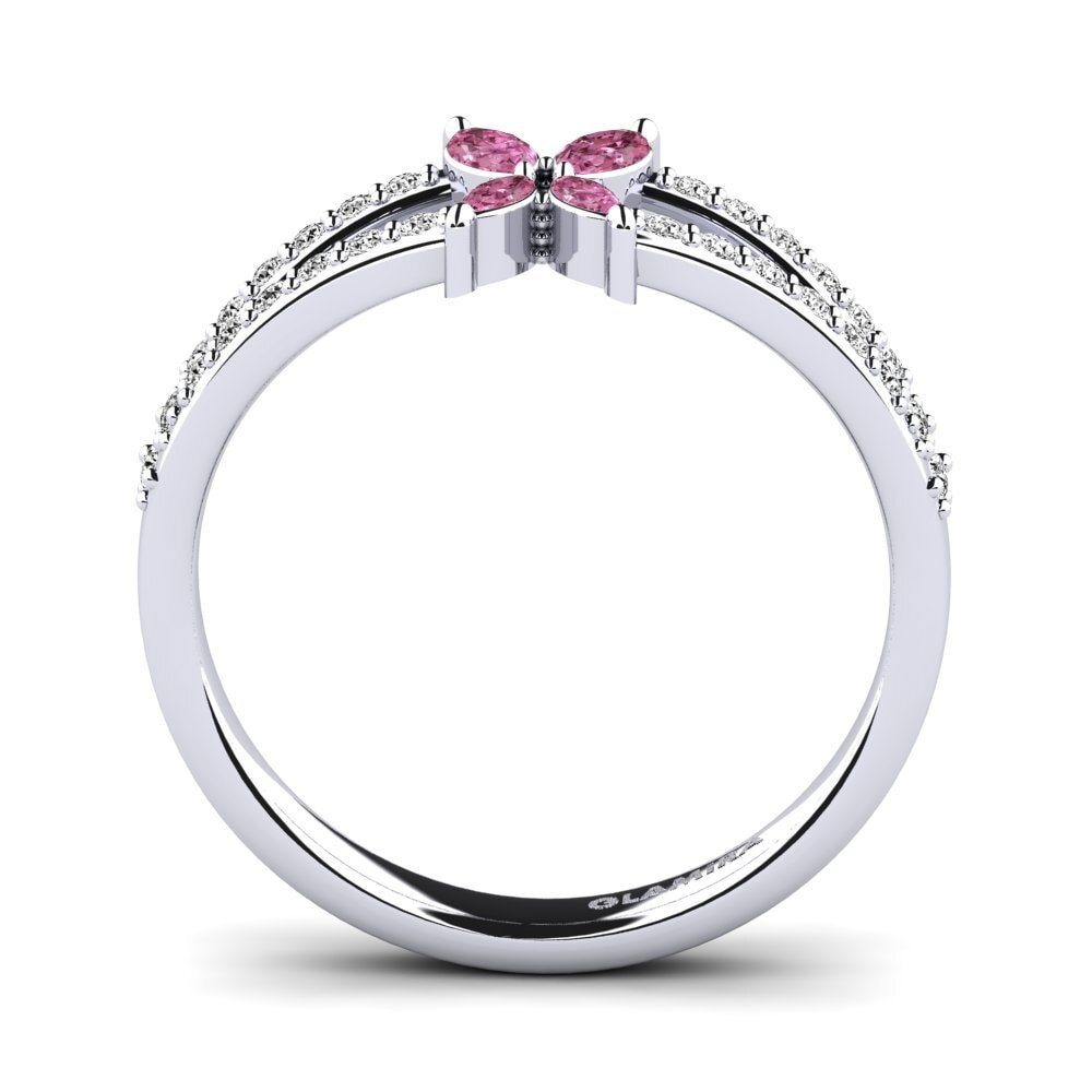 Rhodolite Garnet Women's Promise Ring Vomar