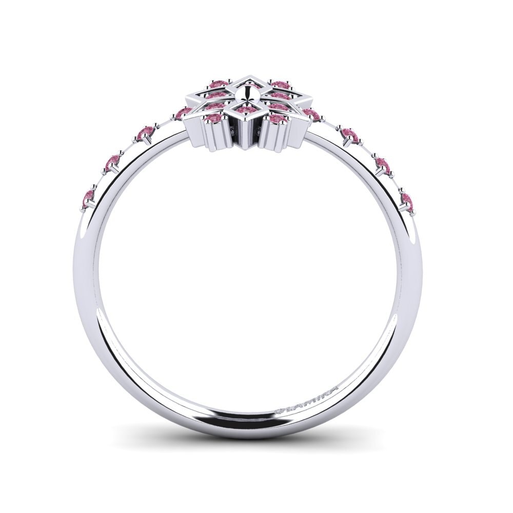 Rhodolite Garnet Women's Promise Ring Zige