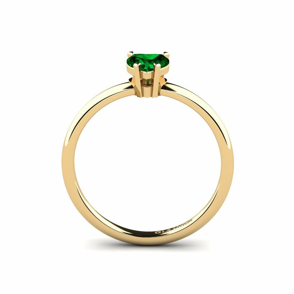 Green Zirconia Engagement Ring Armi