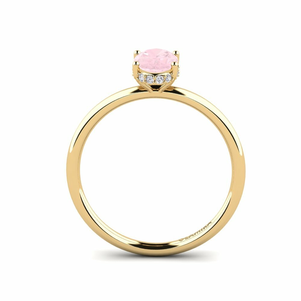 Quartz Rose Bague de fiançailles Ayoova
