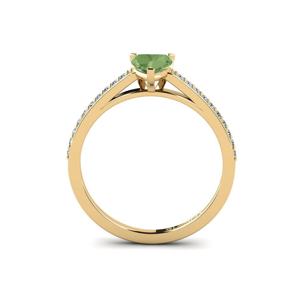 Green Sapphire Engagement Ring Blehe