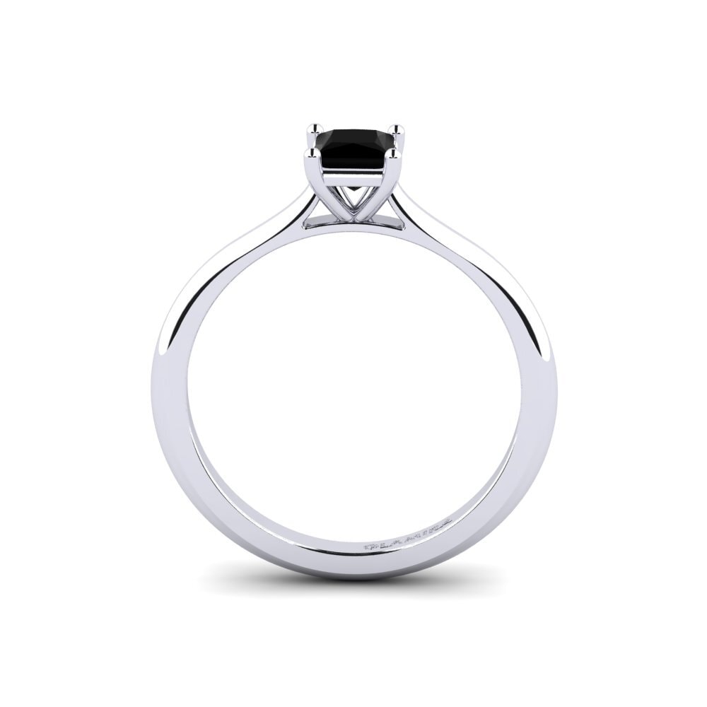 Black Diamond Engagement Ring Gamed