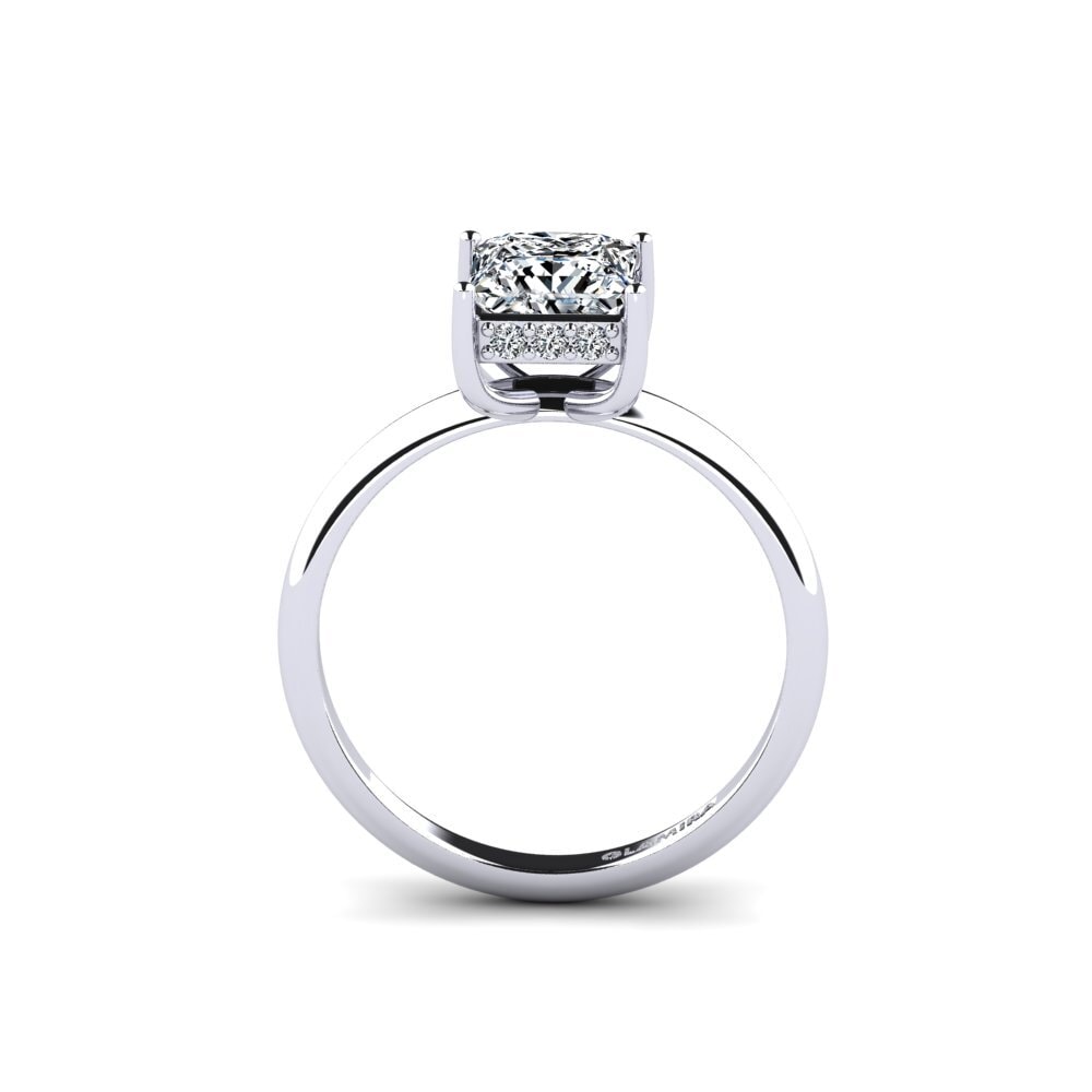 9ct White Gold Engagement Ring Glorias