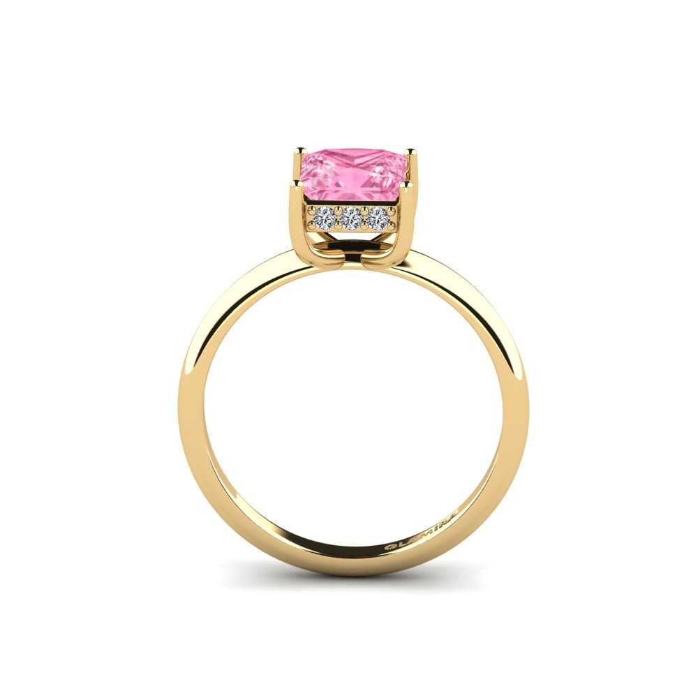 Pink Sapphire Engagement Ring Glorias