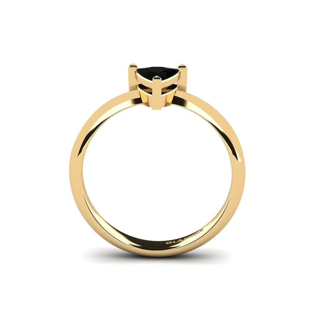 Black Onyx Engagement Ring Ignom