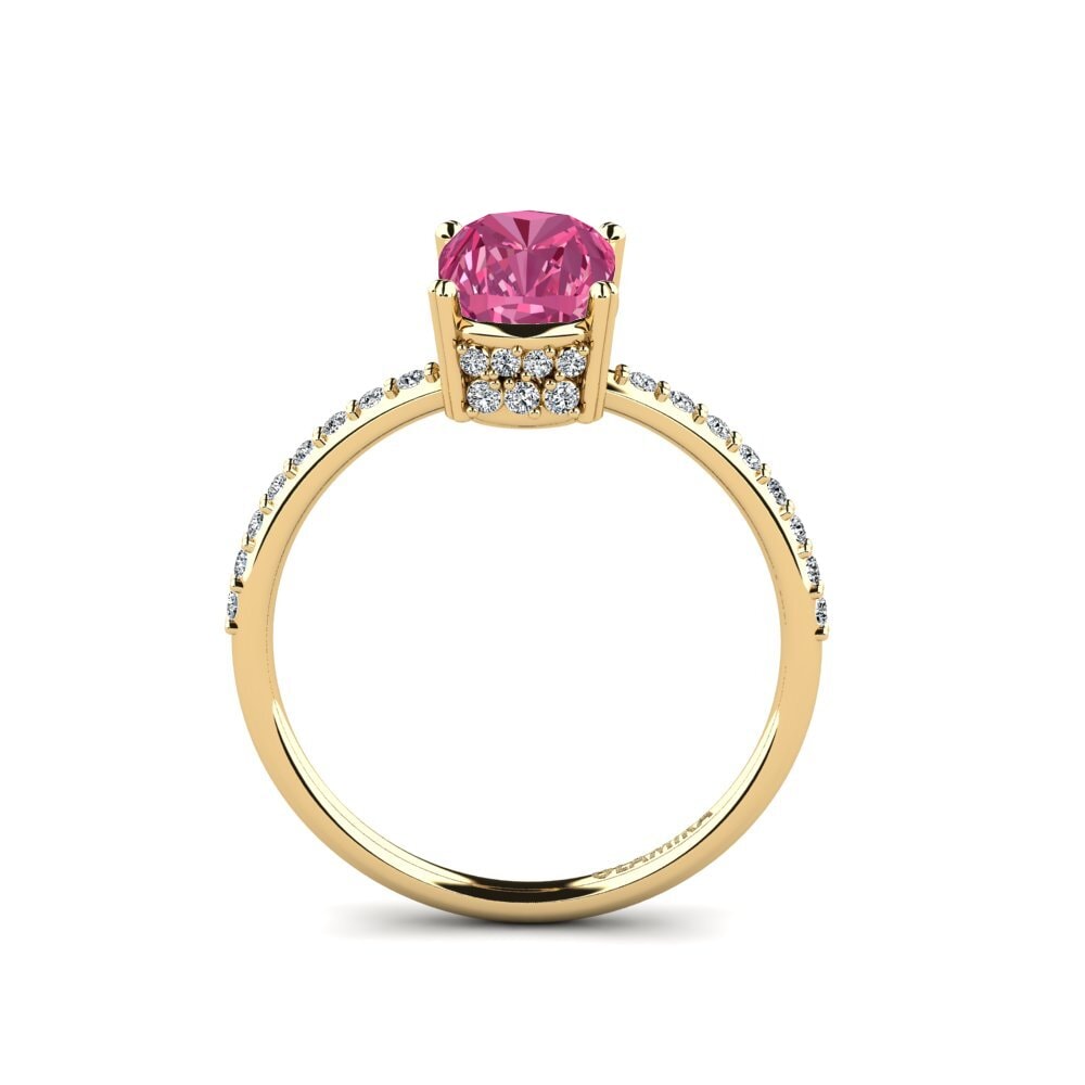 Pink Tourmaline Engagement Ring Loverous