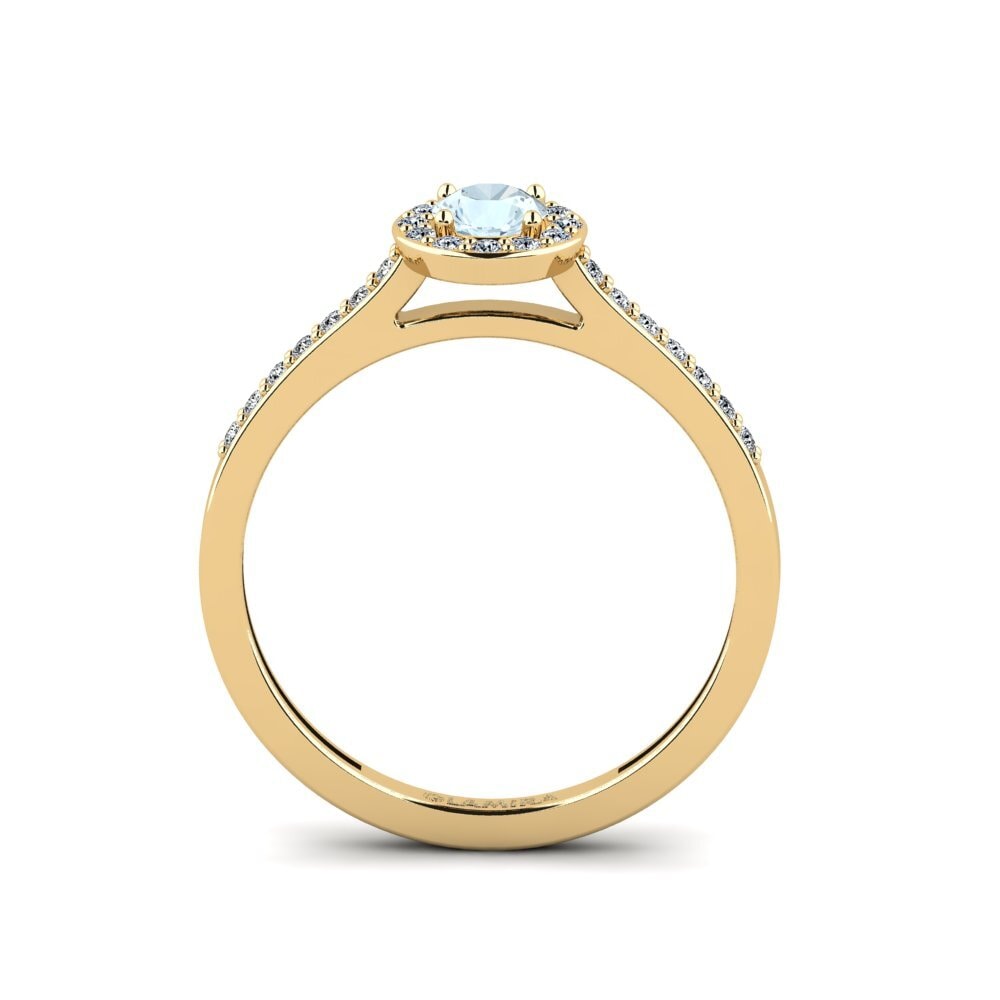 Aquamarine Engagement Ring Lumini