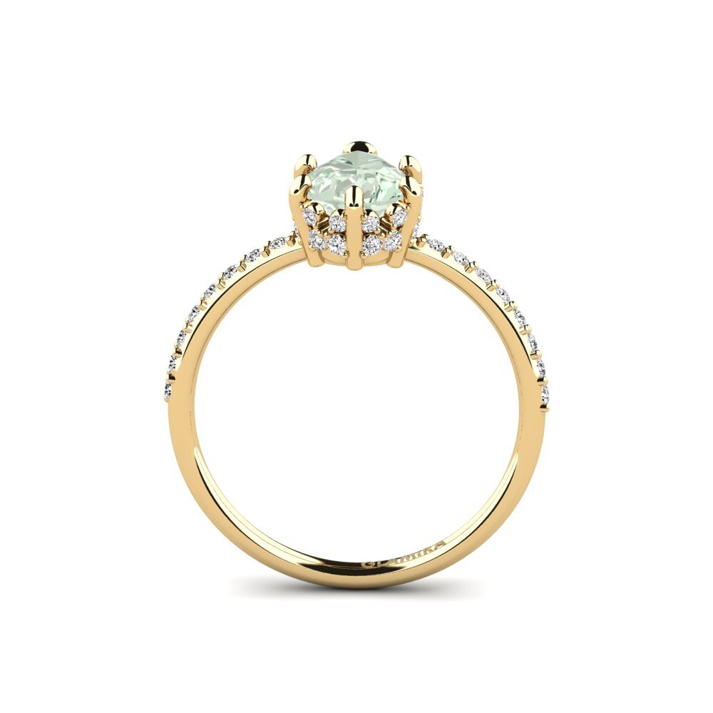 Amatista verde Anillo de compromiso Nicolena