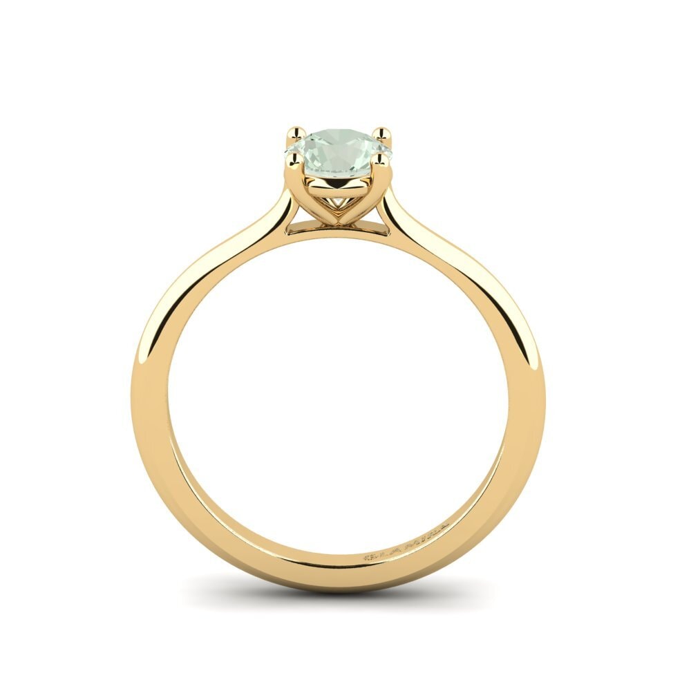 Amatista verde Anillo de compromiso Pavon