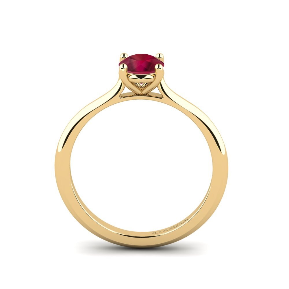 Rubí Anillo de compromiso Pavon