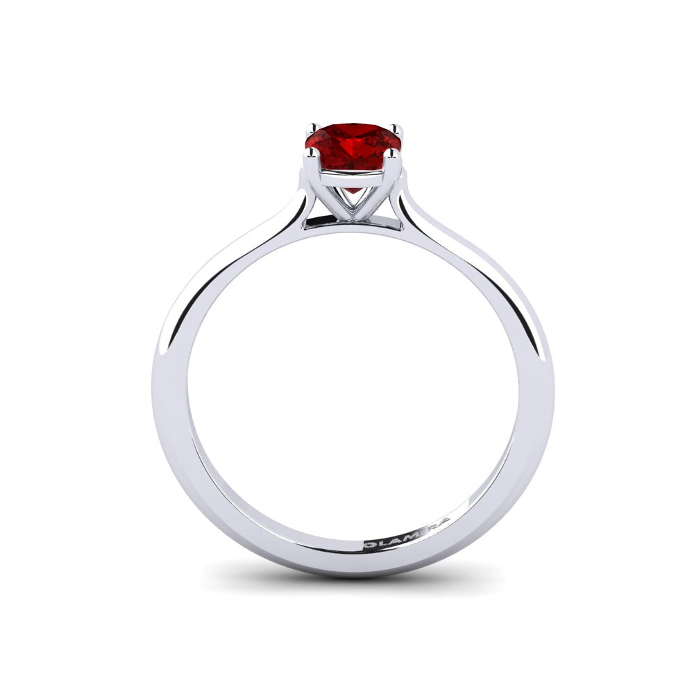 Ruby (Lab Created) Engagement Ring Podode