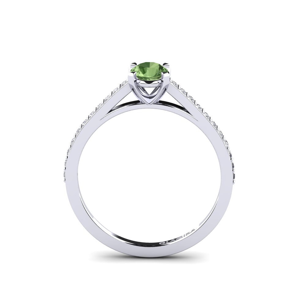 Green Sapphire Engagement Ring Roenou