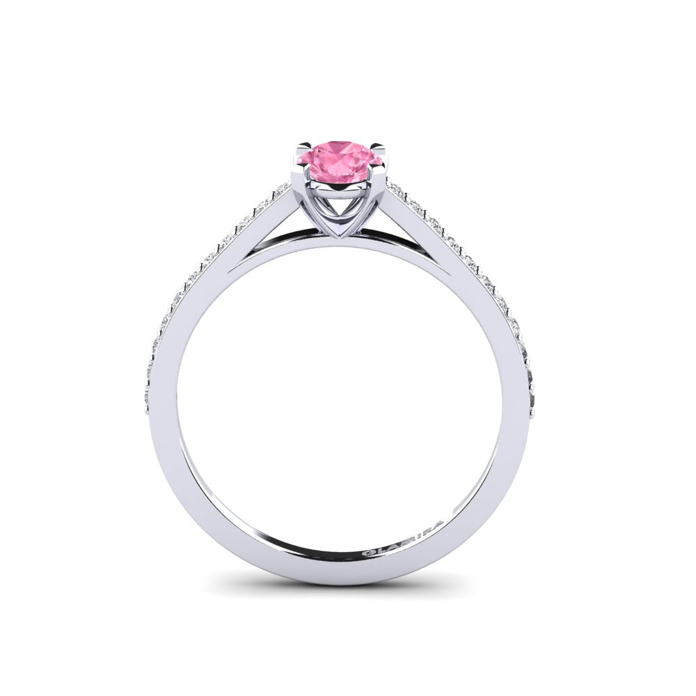 Pink Sapphire Engagement Ring Roenou