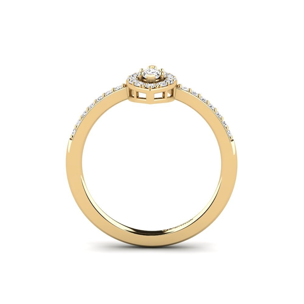 Zafiro blanco Anillo de compromiso Roplasista