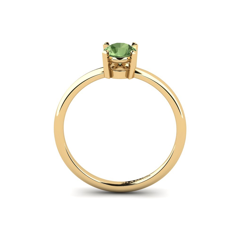 Green Sapphire Engagement Ring Sora
