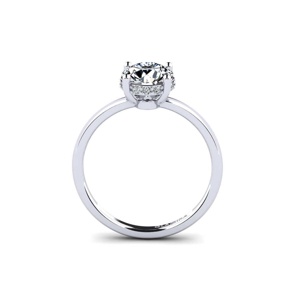 9ct White Gold Engagement Ring Vennis