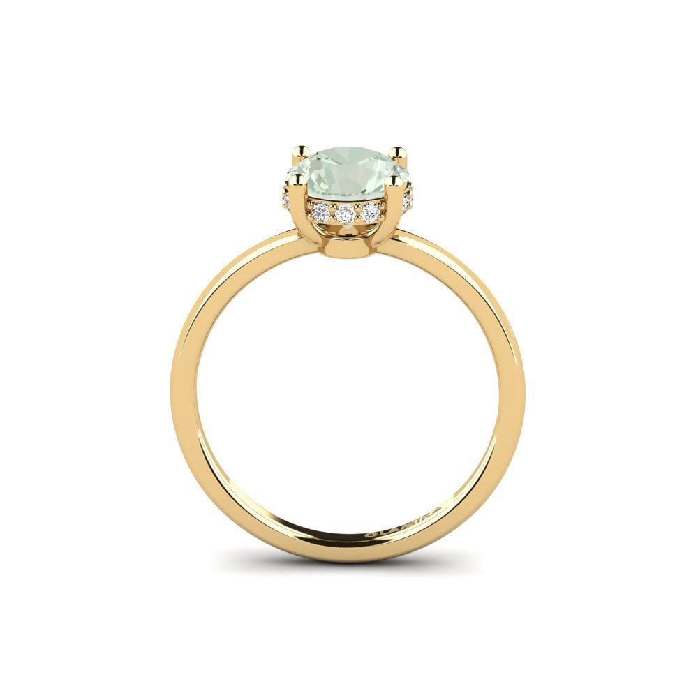 Amatista verde Anillo de compromiso Vennis