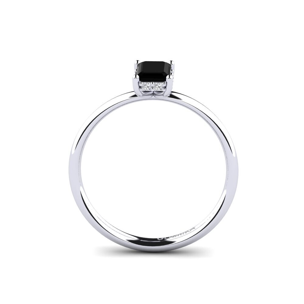 Black Onyx Engagement Ring Wulden