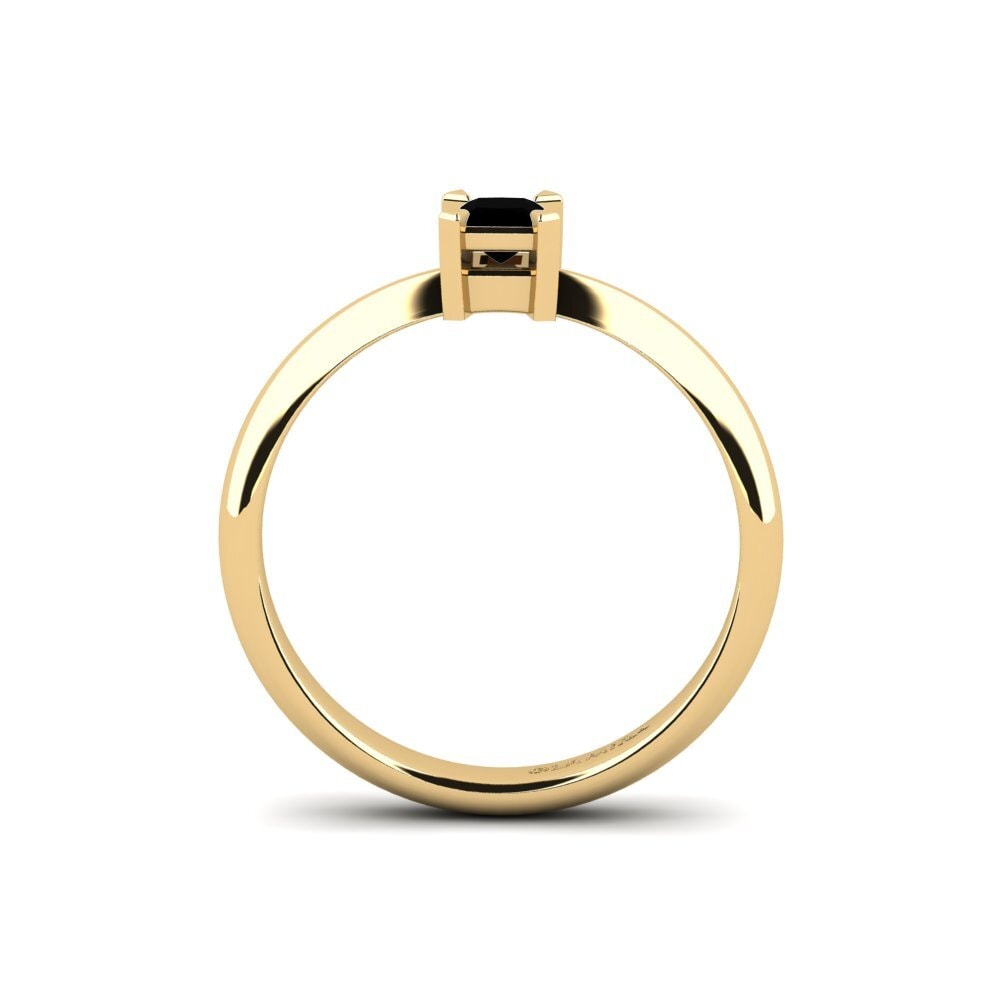 Black Onyx Engagement Ring Zembi