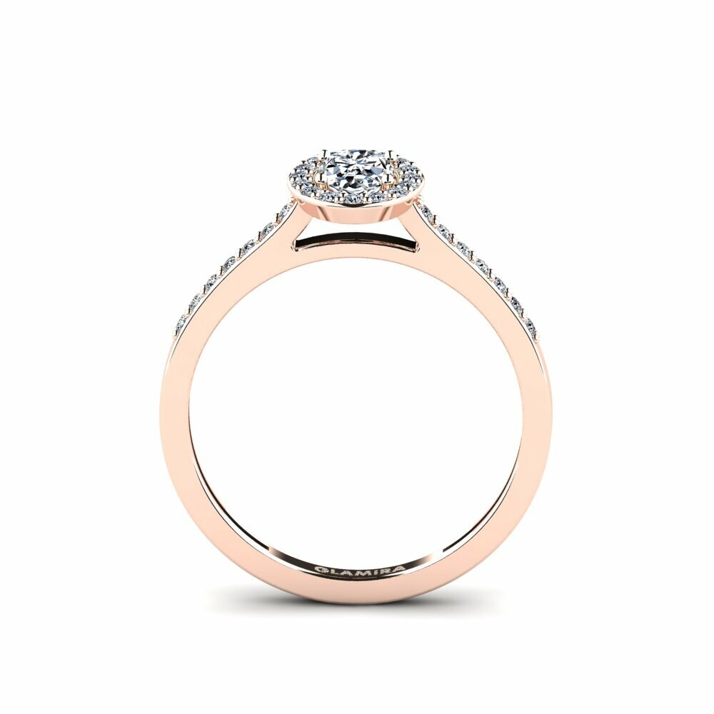 14k Rose Gold Engagement Ring Zonel