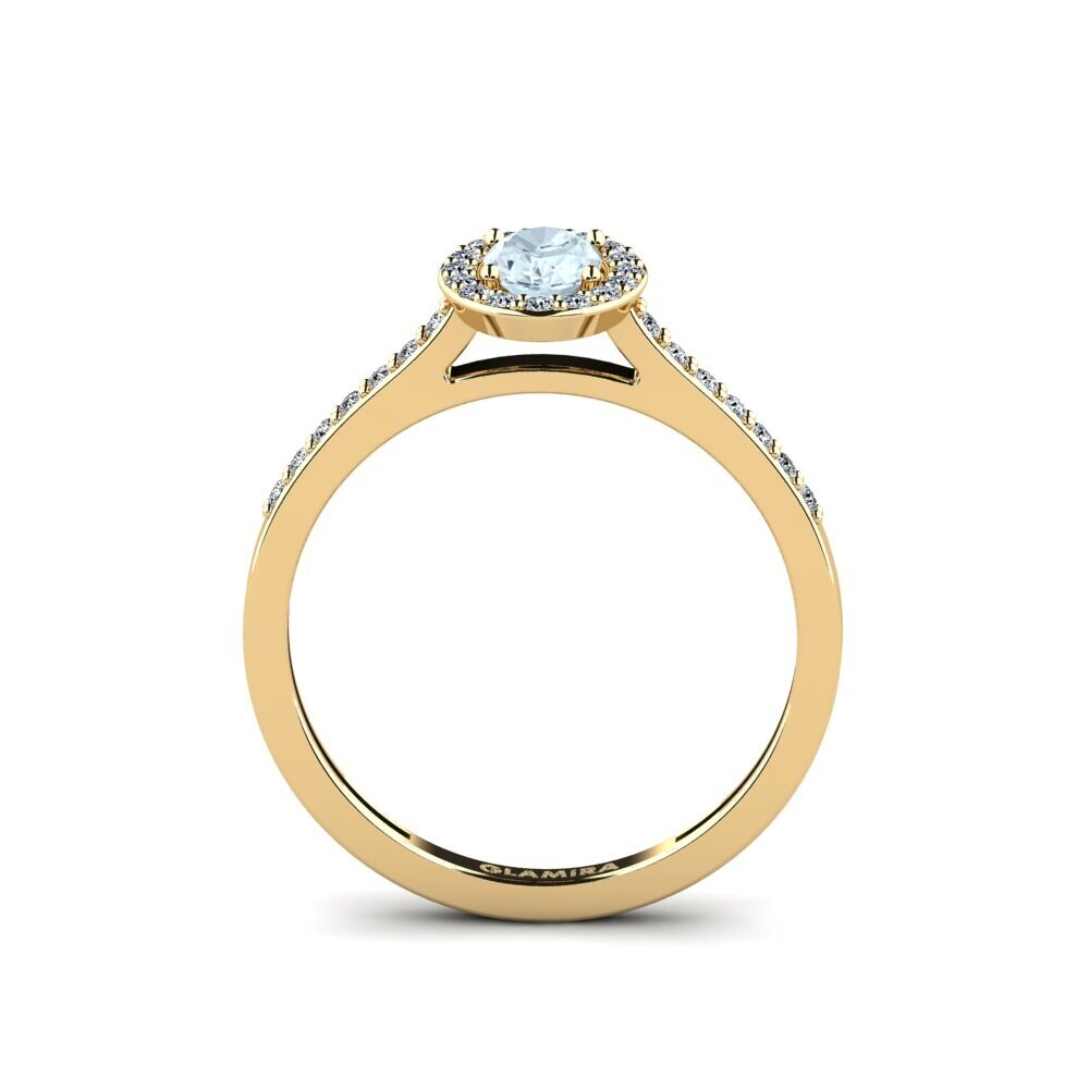 Aquamarine Engagement Ring Zonel