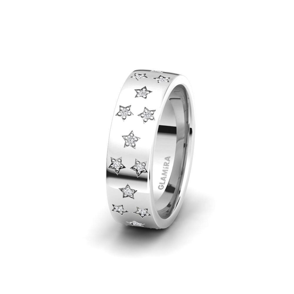 Lab Grown Diamond Women's Wedding Ring Glamorous Aura 6 mm