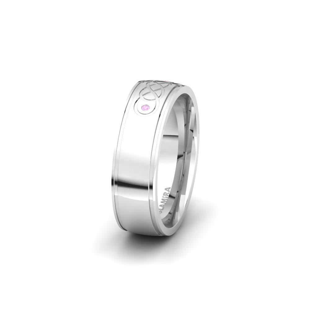 Zafiro Rosado Anillo Boda Mujer Glamorous Cloud 6 mm