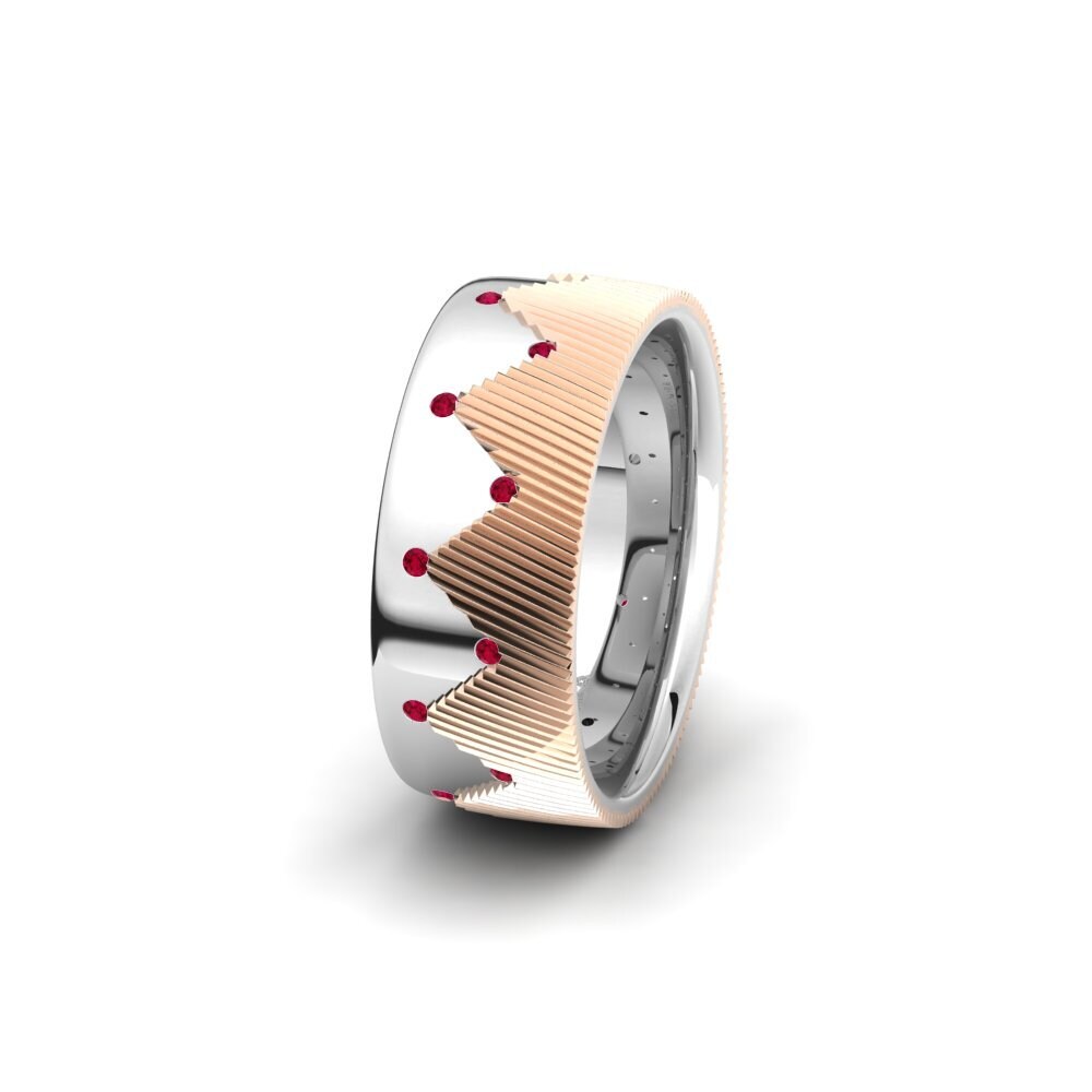 Ruby Women's Wedding Ring Glamorous Game 8 mm