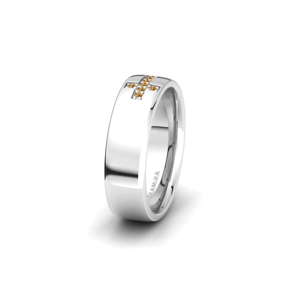 Diamant Brun Alliance pour femme Glamorous Logic 6 mm