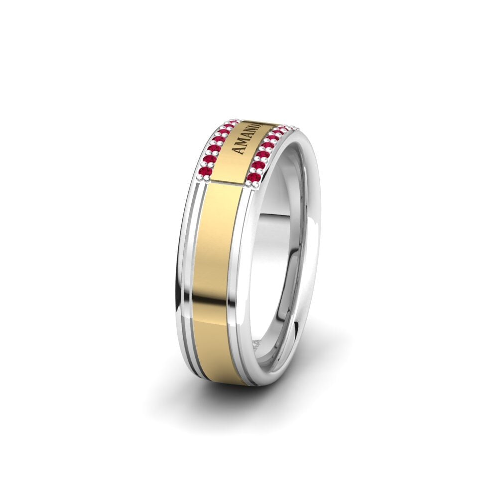 Ruby Women's Wedding Ring Glamorous Moment 6 mm