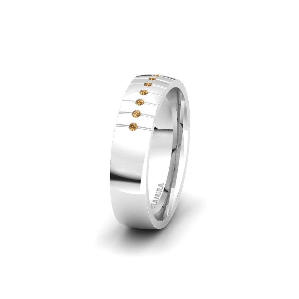 Diamant Brun Alliance pour femme Winsome Charm 5 mm