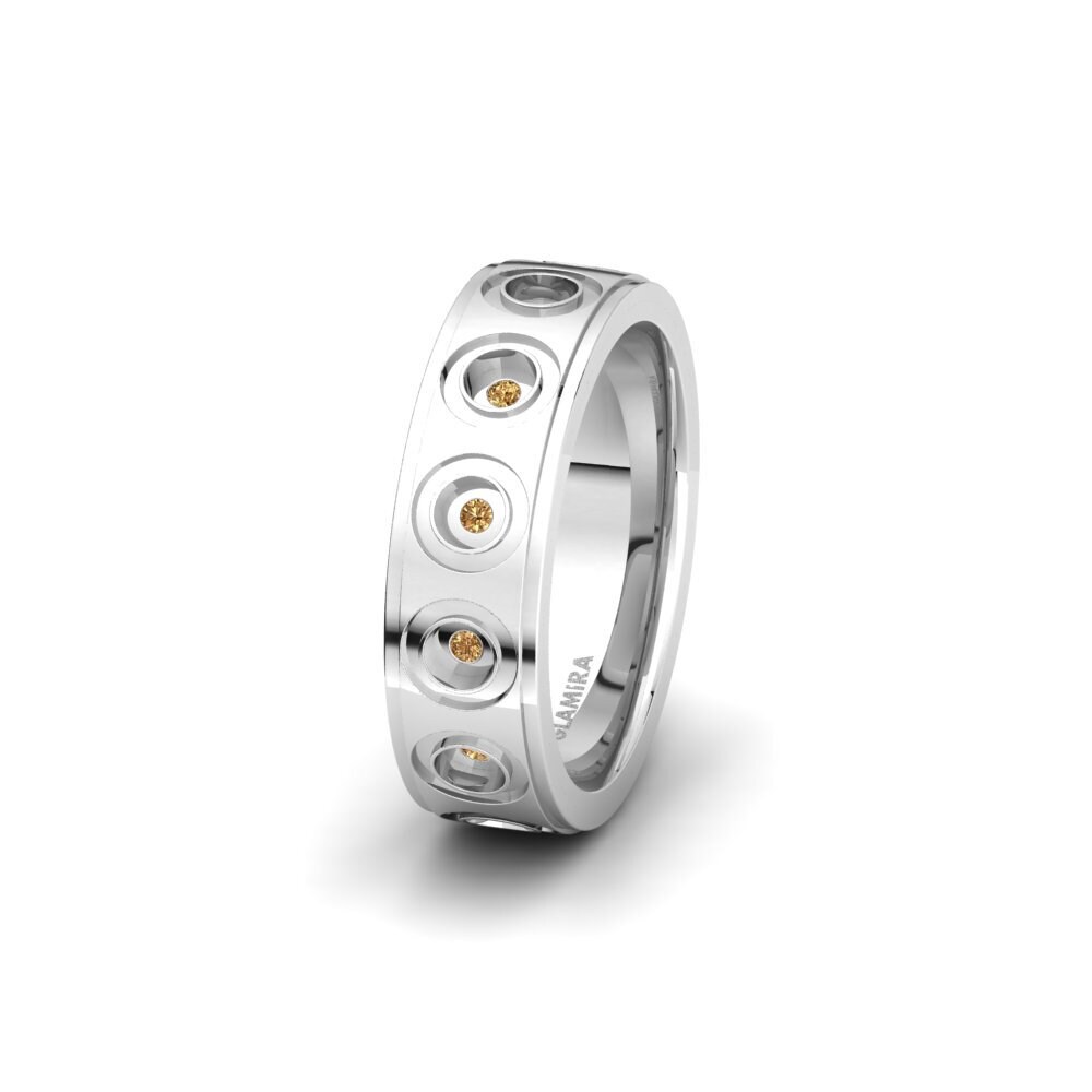 Brown Diamond Women's Wedding Ring Spectacular Moment 6 mm