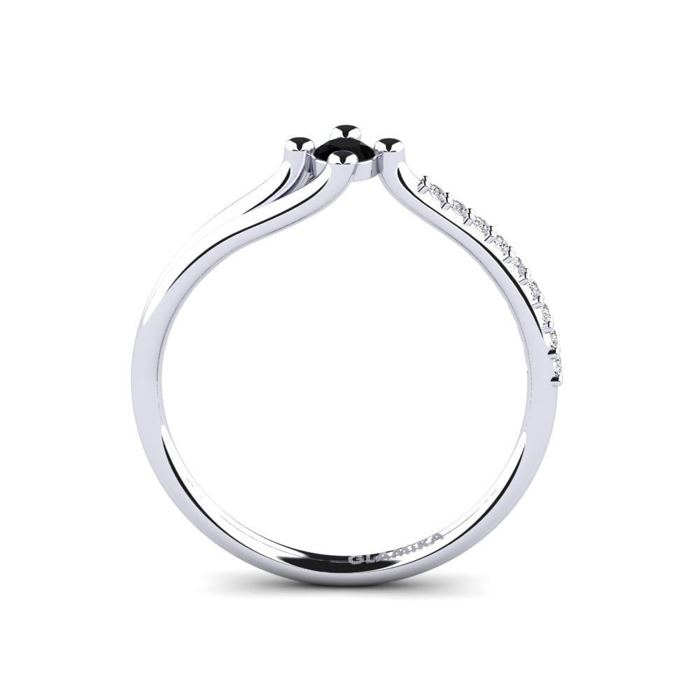 Black Diamond Engagement Ring Mocc