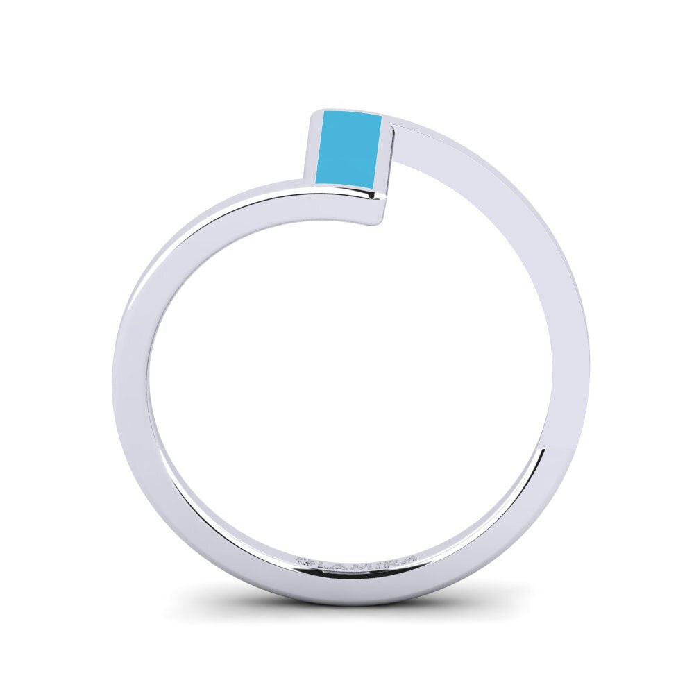 Weiß-Silber Pinker Ring Aton