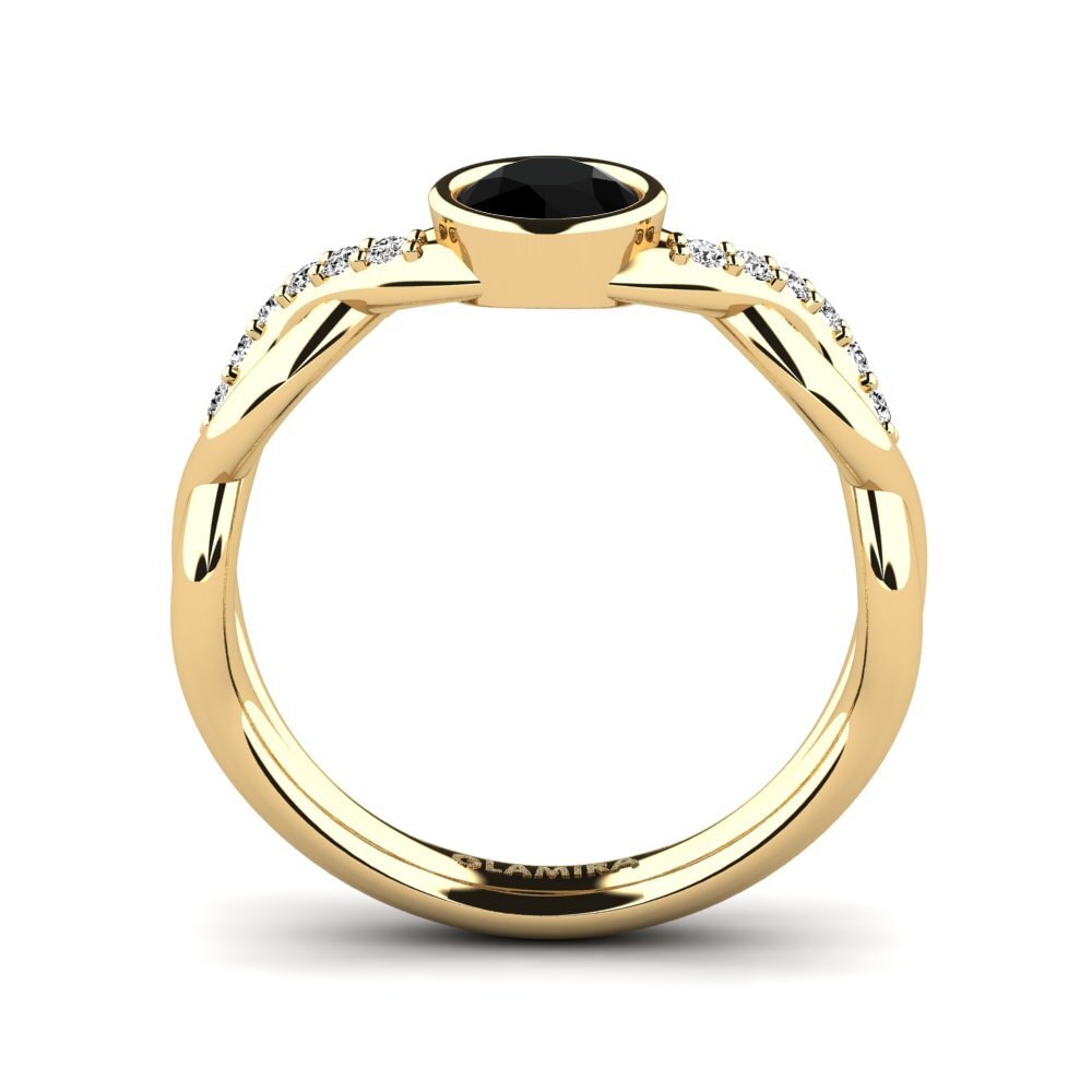Schwarzer Onyx Pinker Ring Baromenat