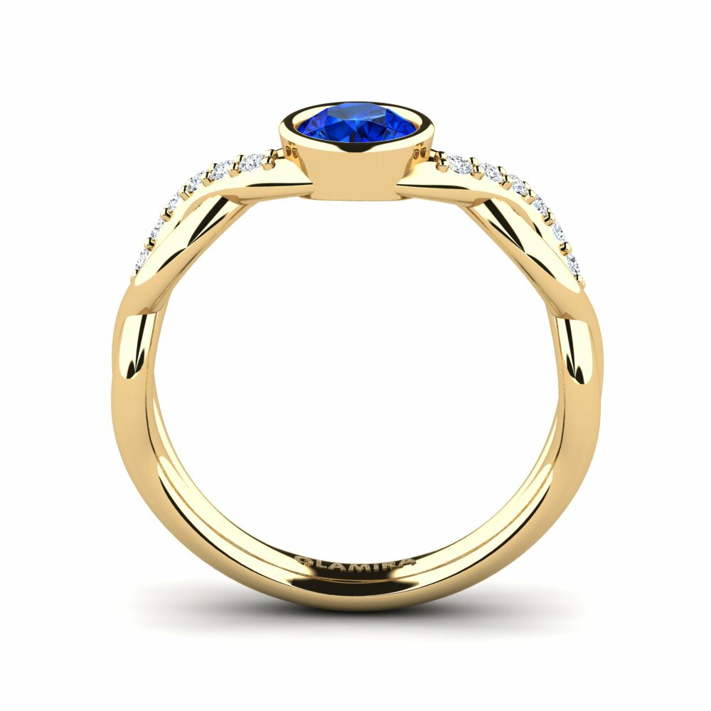 Sapphire (Lab Created) Pinky Ring Baromenat