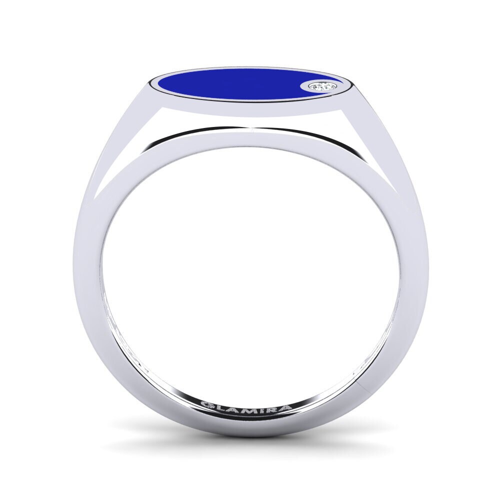 14ct White Gold Pinky Ring Clysi