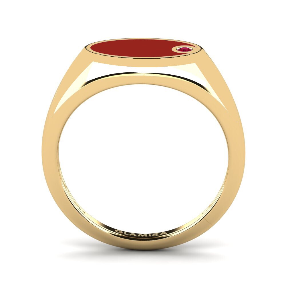 Ruby Pinky Ring Clysi