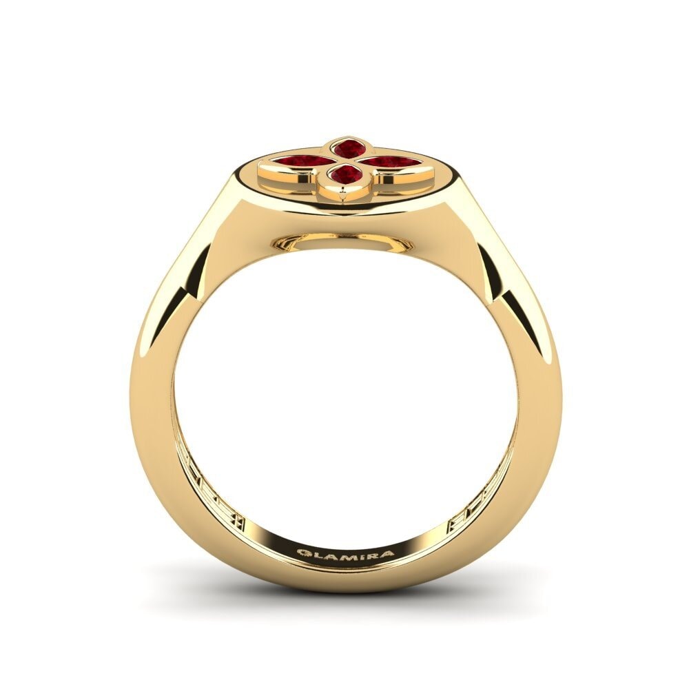 Red Zirconia Pinky Ring Cypra