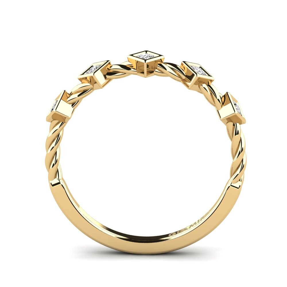 Princesa Moissanita Anillo meñique Leganga