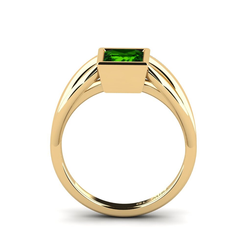 Grüner Turmalin Pinker Ring Linnige