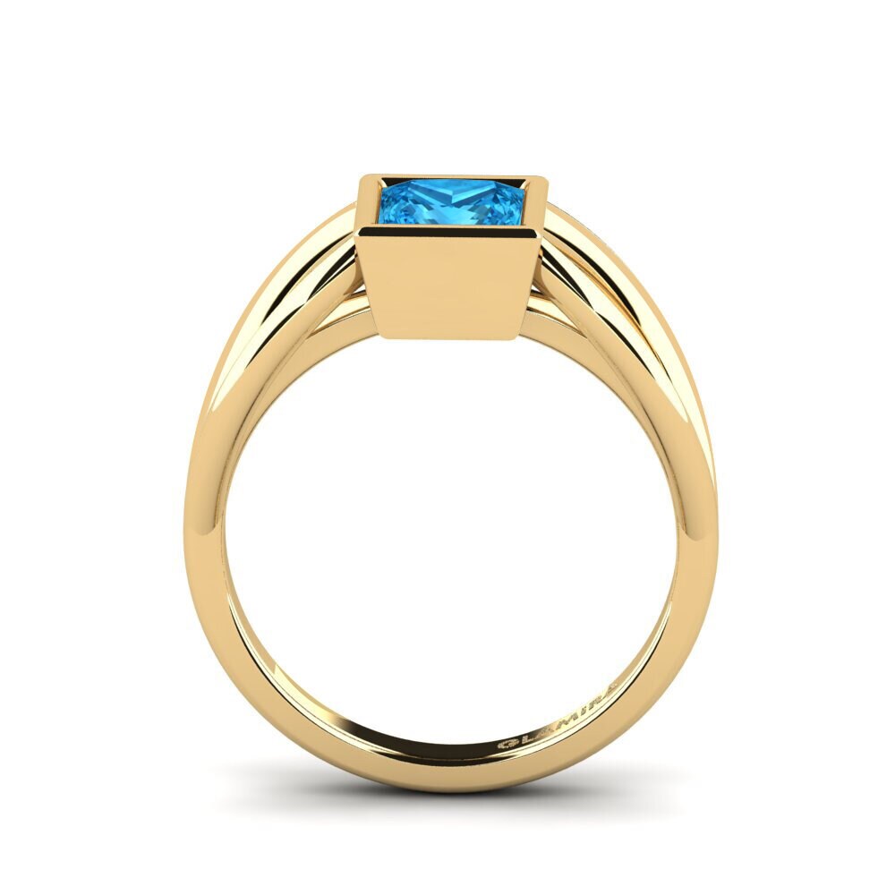 Blue Topaz Pinky Ring Linnige