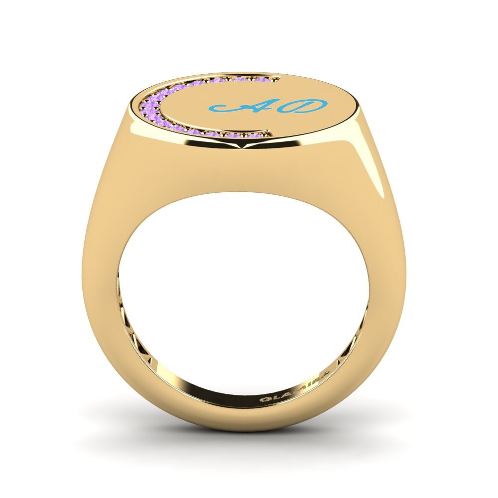 Amethyst Pinky Ring Orom